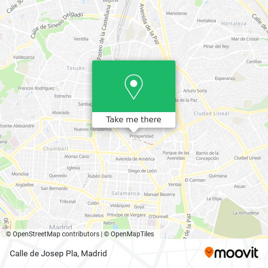 mapa Calle de Josep Pla