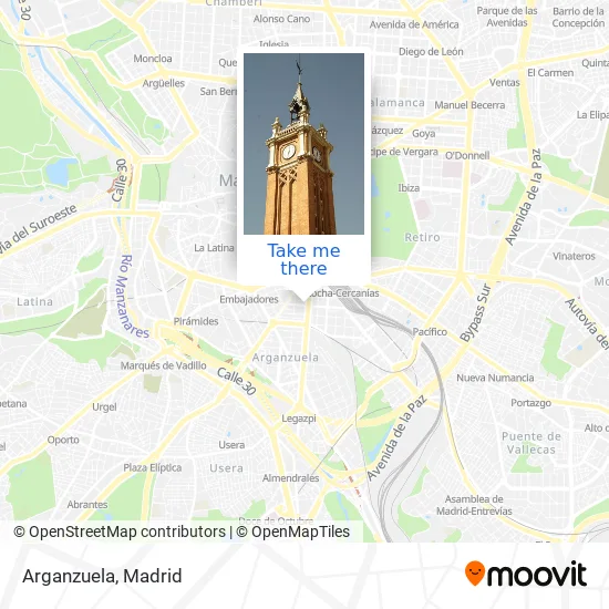 Arganzuela map