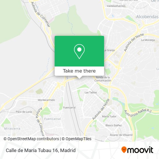 Calle de María Tubau 16 map