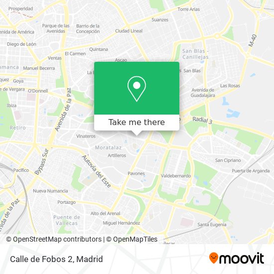 Calle de Fobos 2 map