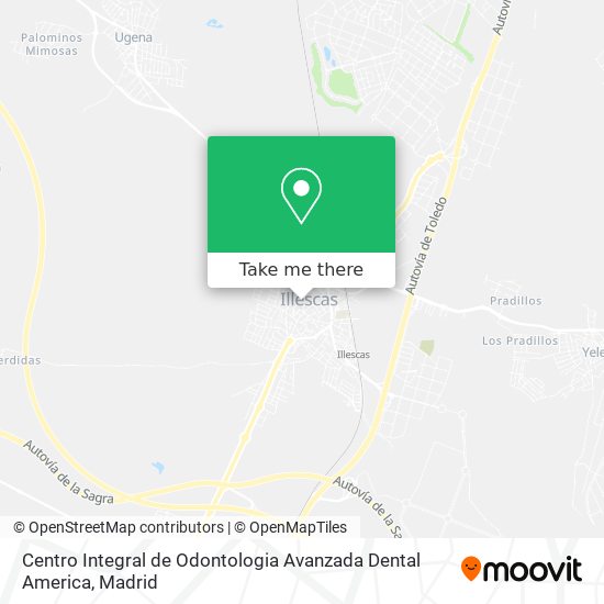 mapa Centro Integral de Odontologia Avanzada Dental America