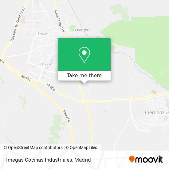 Imegas Cocinas Industriales map