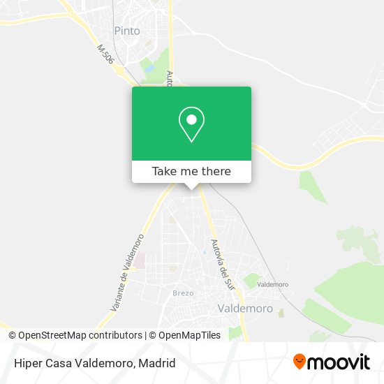 mapa Hiper Casa Valdemoro