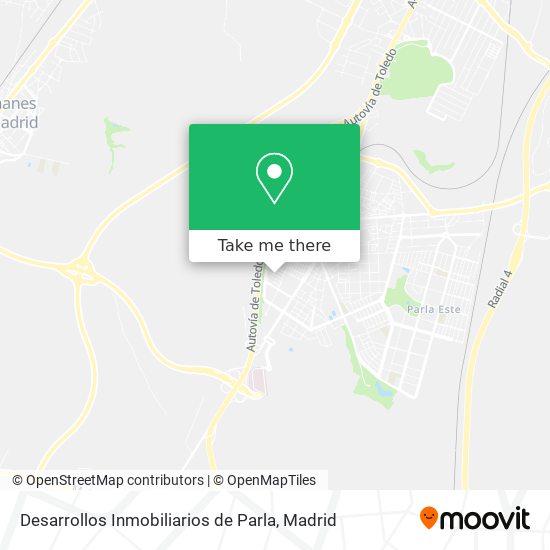 mapa Desarrollos Inmobiliarios de Parla