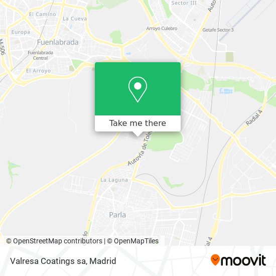 mapa Valresa Coatings sa