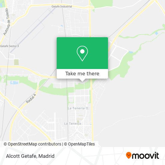 Alcott Getafe map