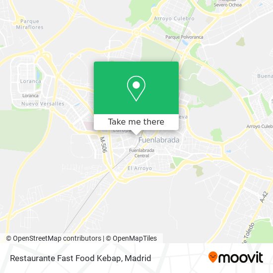 mapa Restaurante Fast Food Kebap