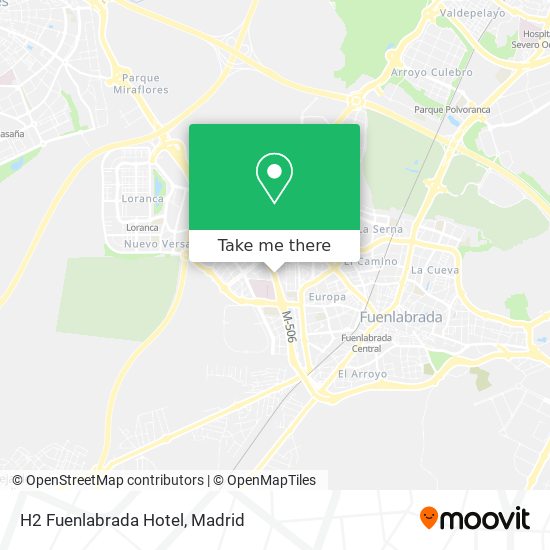 mapa H2 Fuenlabrada Hotel