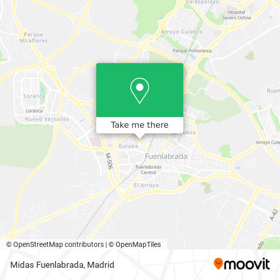 Midas Fuenlabrada map