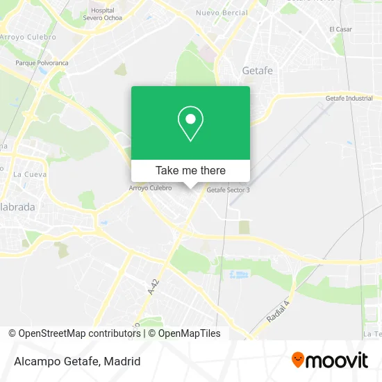 Alcampo Getafe map