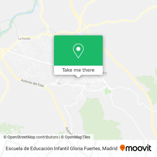 mapa Escuela de Educación Infantil Gloria Fuertes