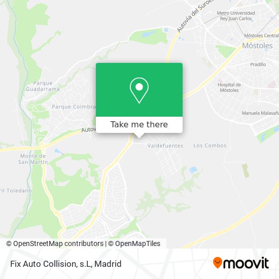 mapa Fix Auto Collision, s.L