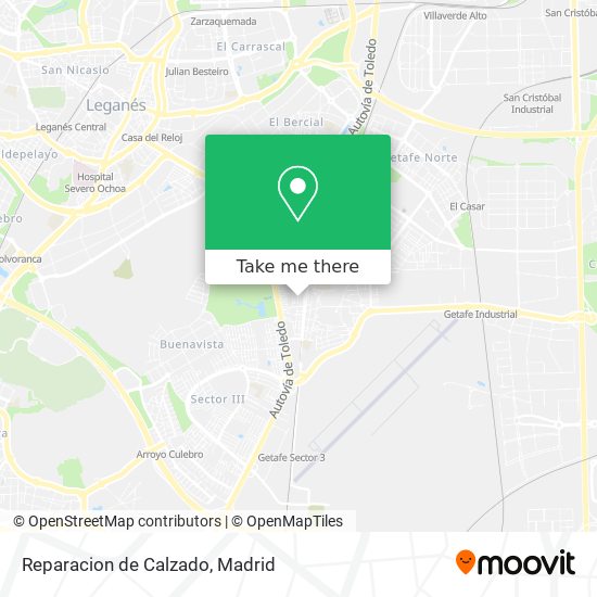 mapa Reparacion de Calzado