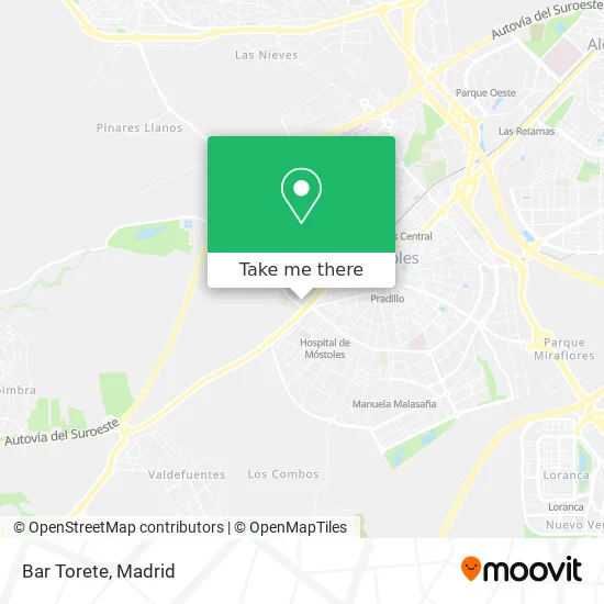 Bar Torete map