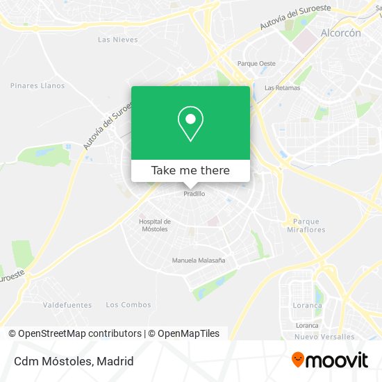 Cdm Móstoles map