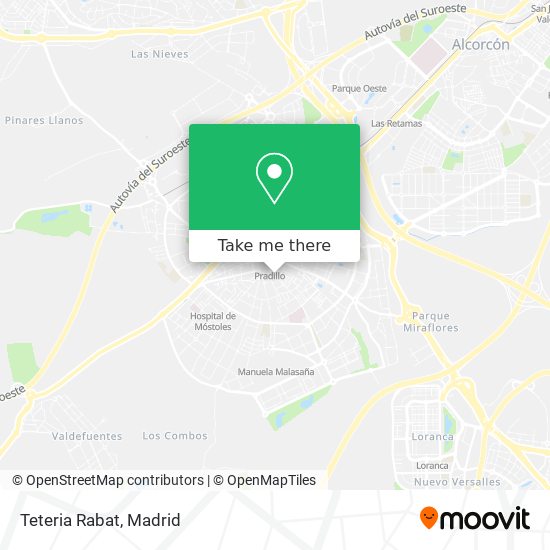 mapa Teteria Rabat