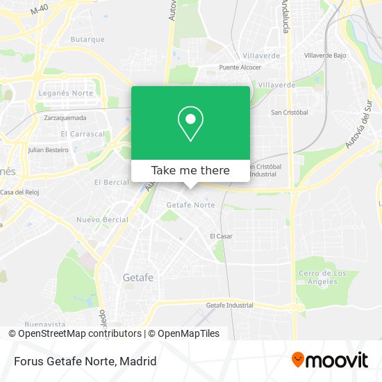 Forus Getafe Norte map