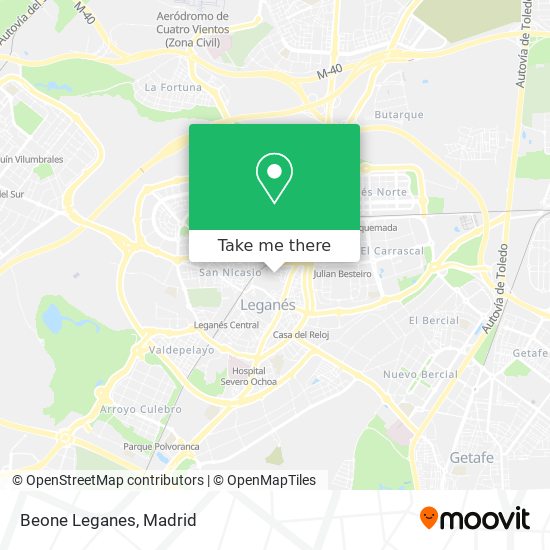 Beone Leganes map