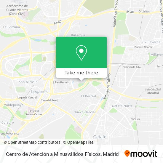 Centro de Atención a Minusválidos Físicos map