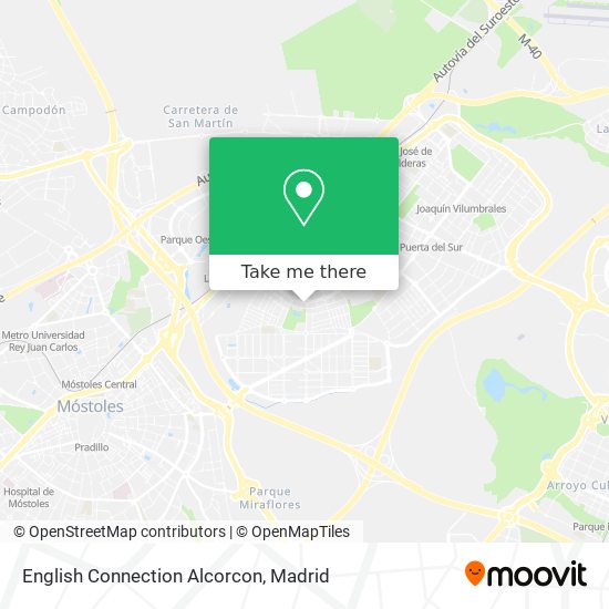 mapa English Connection Alcorcon