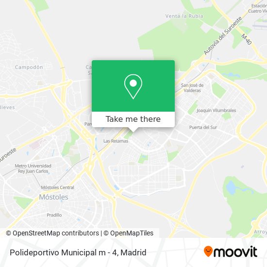 Polideportivo Municipal m - 4 map