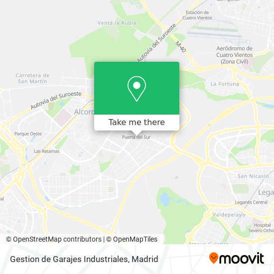 Gestion de Garajes Industriales map