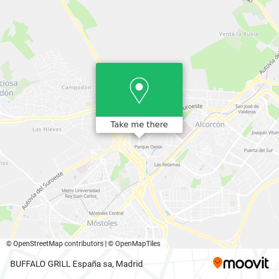 BUFFALO GRILL España sa map