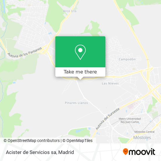 mapa Acister de Servicios sa