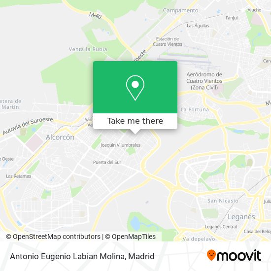 Antonio Eugenio Labian Molina map