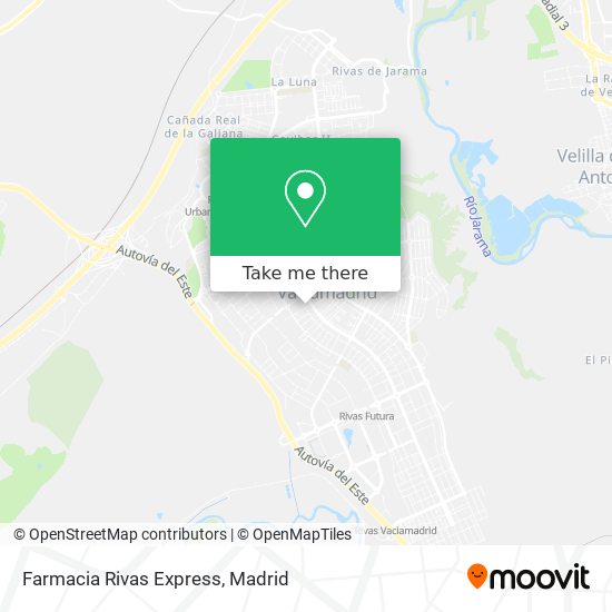 mapa Farmacia Rivas Express