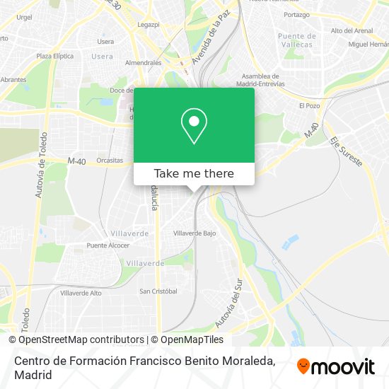Centro de Formación Francisco Benito Moraleda map