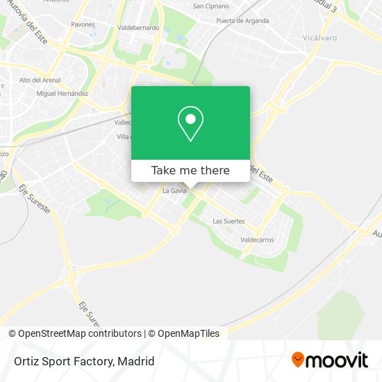 mapa Ortiz Sport Factory