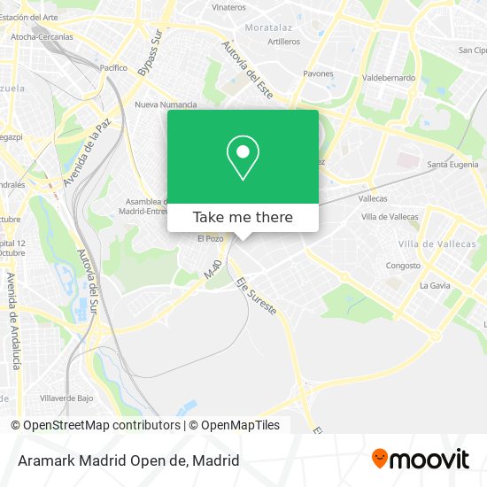Aramark Madrid Open de map