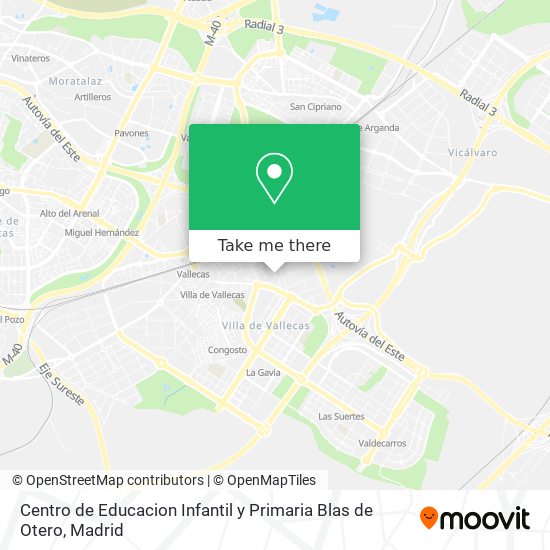 Centro de Educacion Infantil y Primaria Blas de Otero map