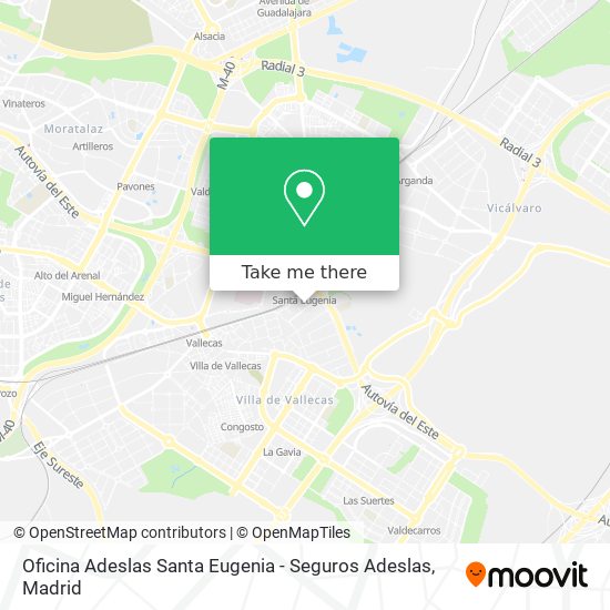 Oficina Adeslas Santa Eugenia - Seguros Adeslas map