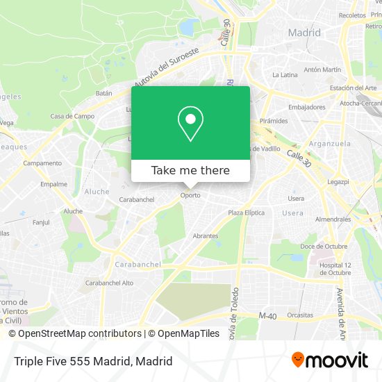 Triple Five 555 Madrid map