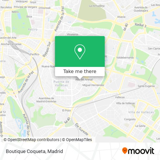 mapa Boutique Coqueta