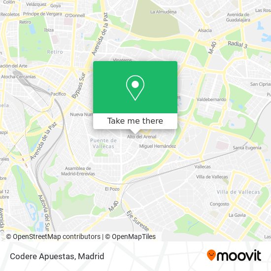 Codere Apuestas map