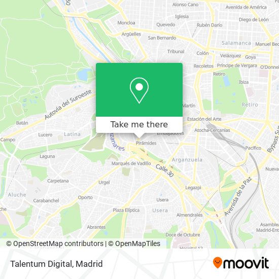 Talentum Digital map