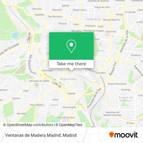 Ventanas de Madera Madrid map