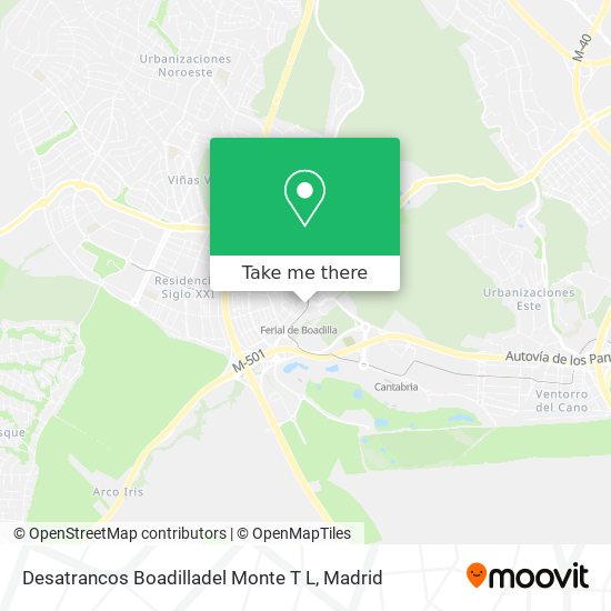 mapa Desatrancos Boadilladel Monte T L