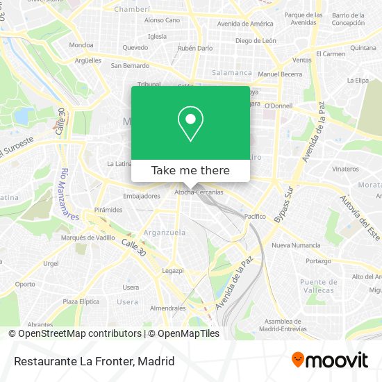 mapa Restaurante La Fronter