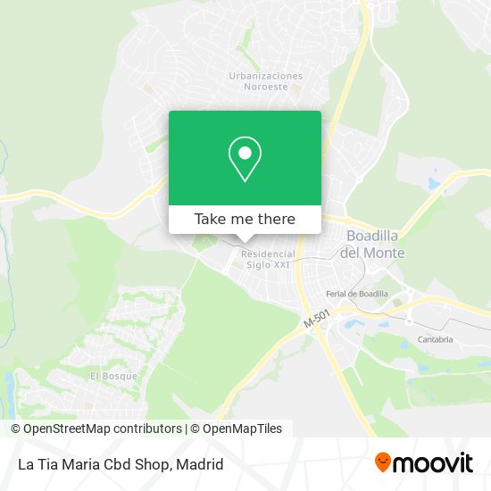 La Tia Maria Cbd Shop map