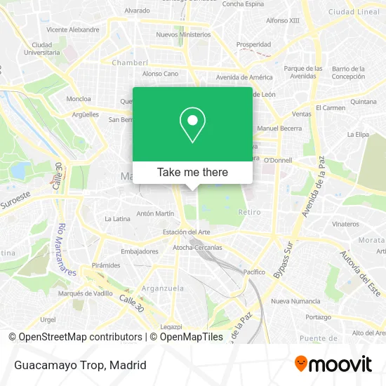 mapa Guacamayo Trop