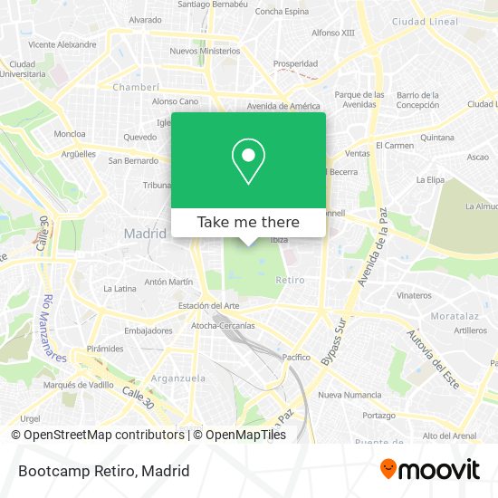 Bootcamp Retiro map