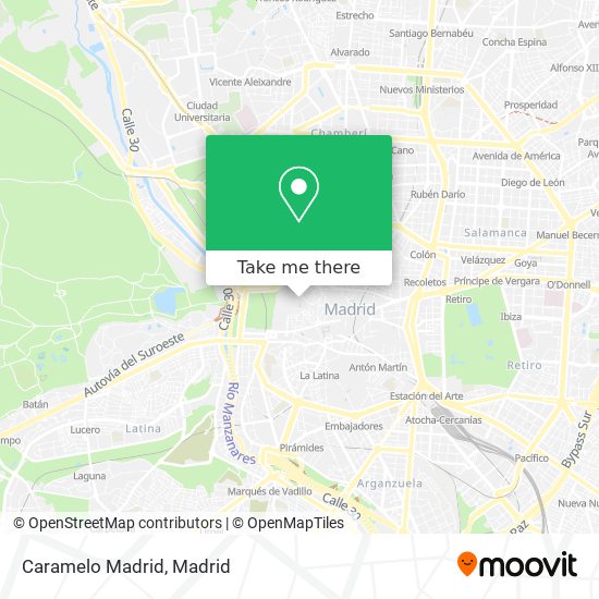 Caramelo Madrid map