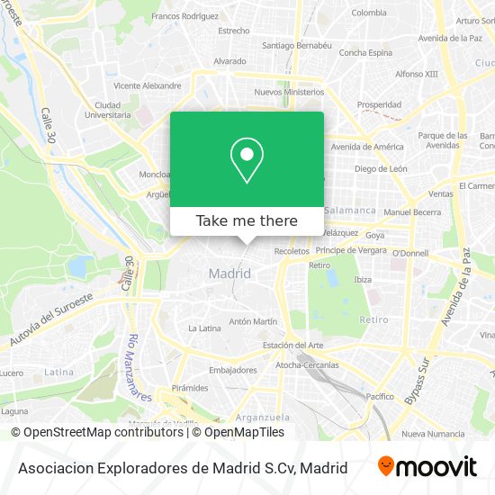 Asociacion Exploradores de Madrid S.Cv map