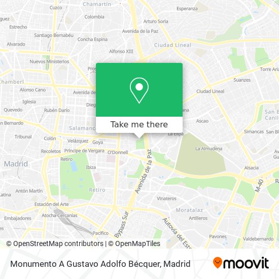 Monumento A Gustavo Adolfo Bécquer map