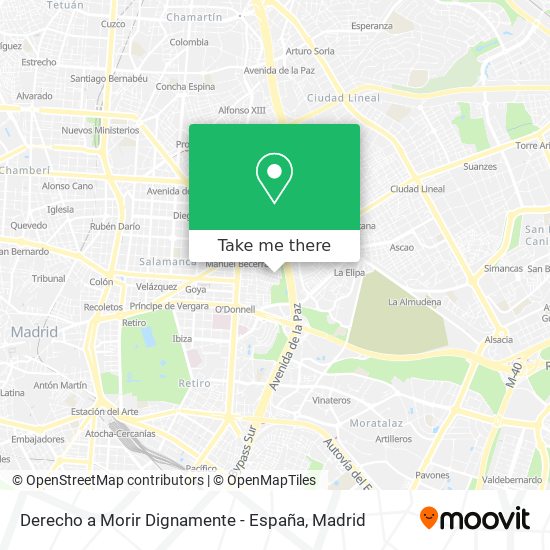 Derecho a Morir Dignamente - España map