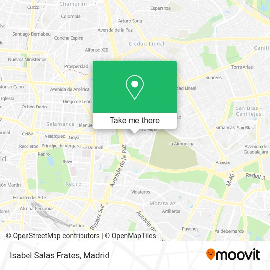 Isabel Salas Frates map